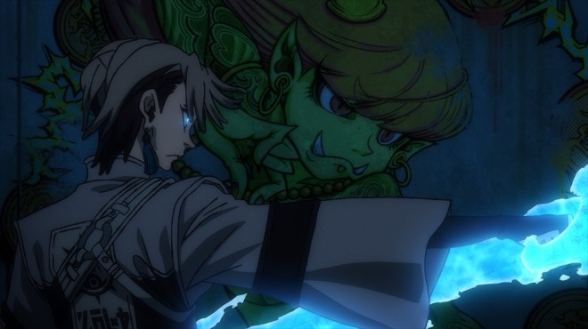 Key visual for Gachiakuta anime featuring Rudo, Enjin, Zanka, and Riyo, illustrated by chief animation director Satoshi Ishino. Premieres July 6 on CBC/TBS Network.